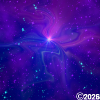 Purple and Blue Flaring Stars