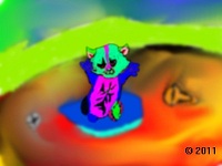 cartoony cat picture