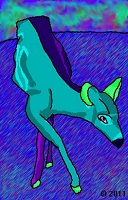 cartonny picture of a deer