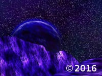 Planet Hiding Behind Cliff