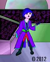 cartoony picture of a girl